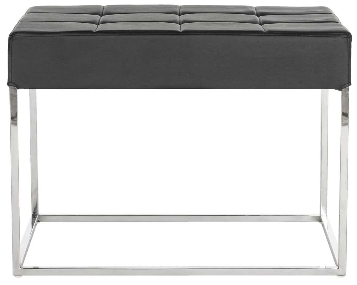 Safavieh Roitfeld Ottoman - Black - Image 2