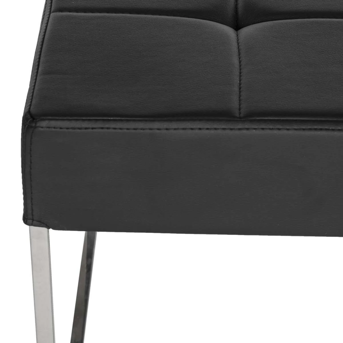 Safavieh Roitfeld Ottoman - Black - Image 3