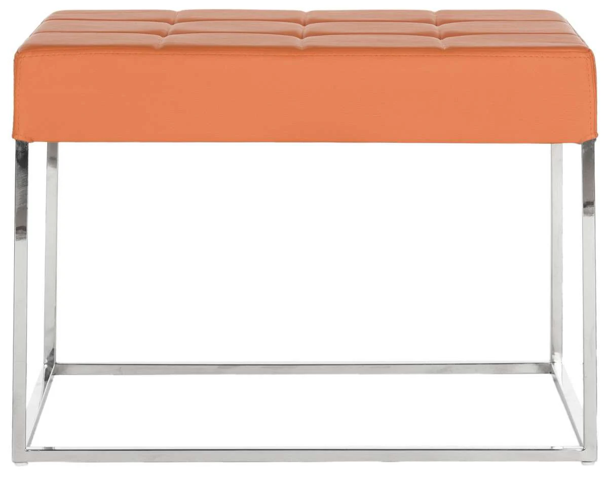 Safavieh Roitfeld Ottoman - Orange - Image 2