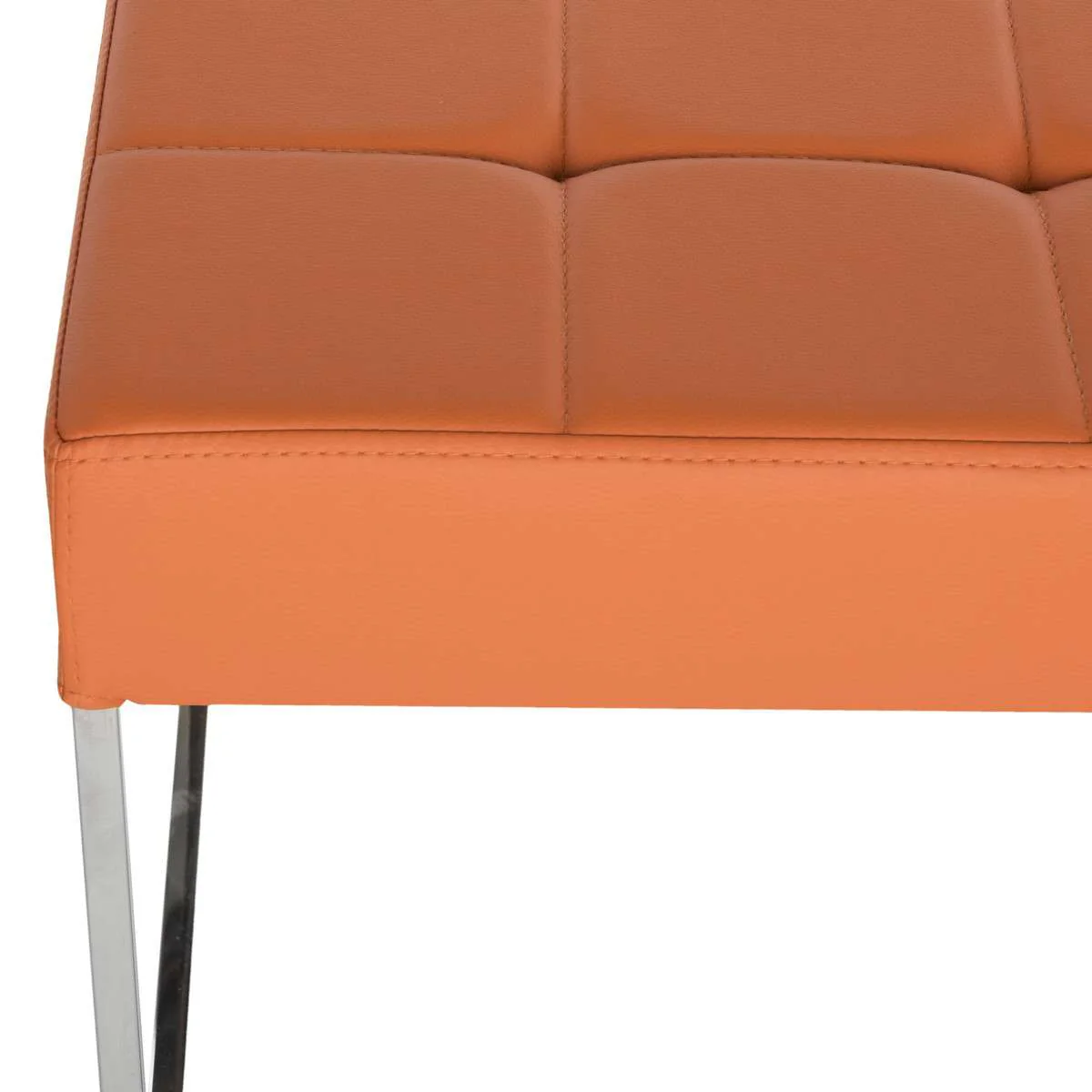 Safavieh Roitfeld Ottoman - Orange - Image 3