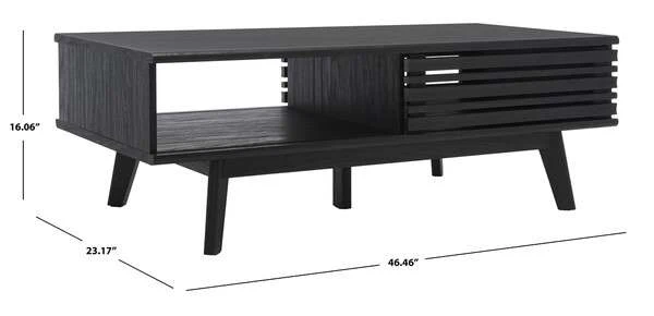 Safavieh Rori 1 Shelf Coffee Table - Black - Image 4