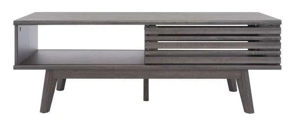 Safavieh Rori 1 Shelf Coffee Table - Distressed Black - Image 2