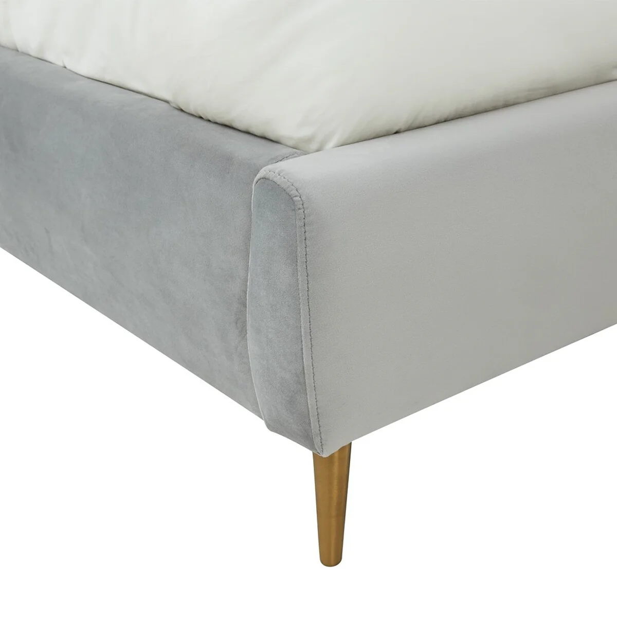 Safavieh Rosabella Channel Tufted Bed - Light Gray - Image 3