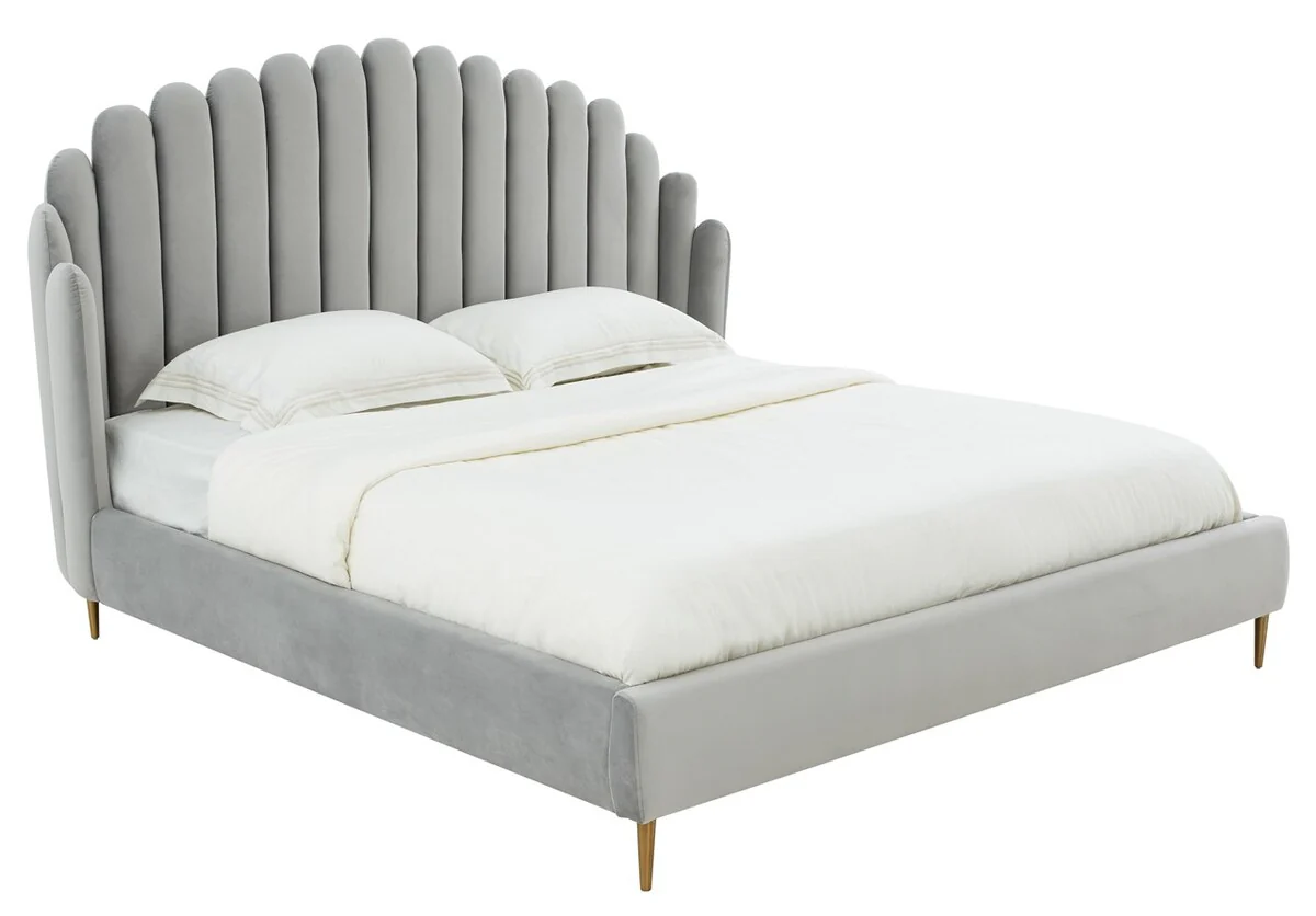 Safavieh Rosabella Channel Tufted Bed - Light Gray - Image 4