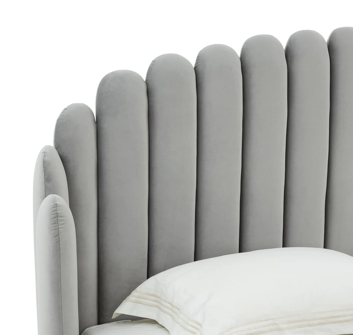 Safavieh Rosabella Channel Tufted Bed - Light Gray - Image 5