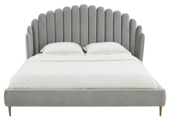 Safavieh Rosabella Channel Tufted Bed - Light Gray - Image 2