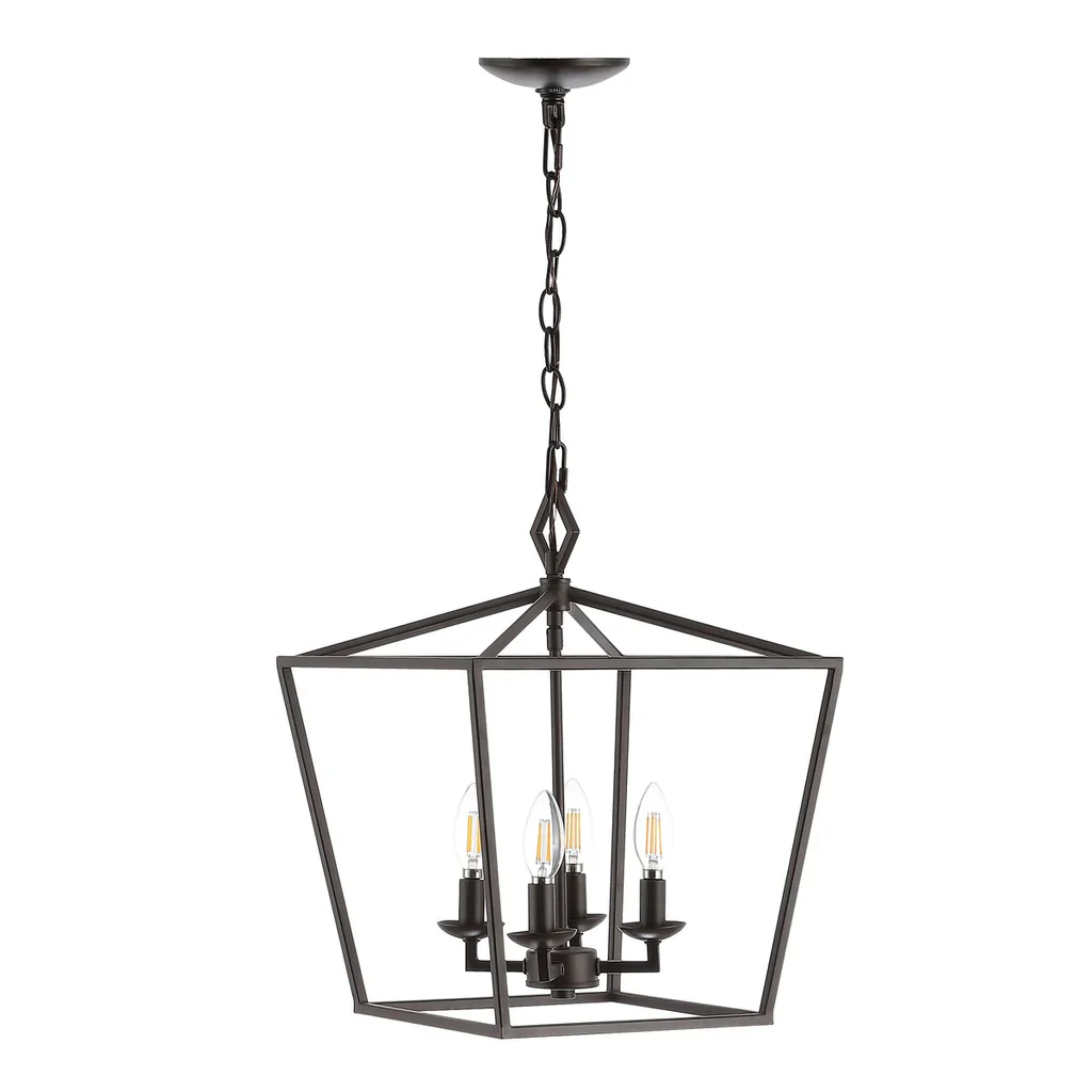 Safavieh Rosalen 4Lt Pendant - Oil Rubbed Bronze (Black) - Image 2