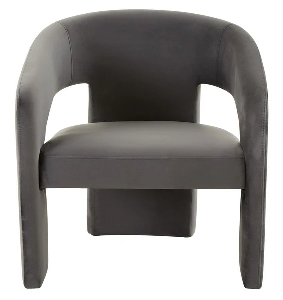 Safavieh Roseanna Modern Accent Chair - Dark Gray - Image 2