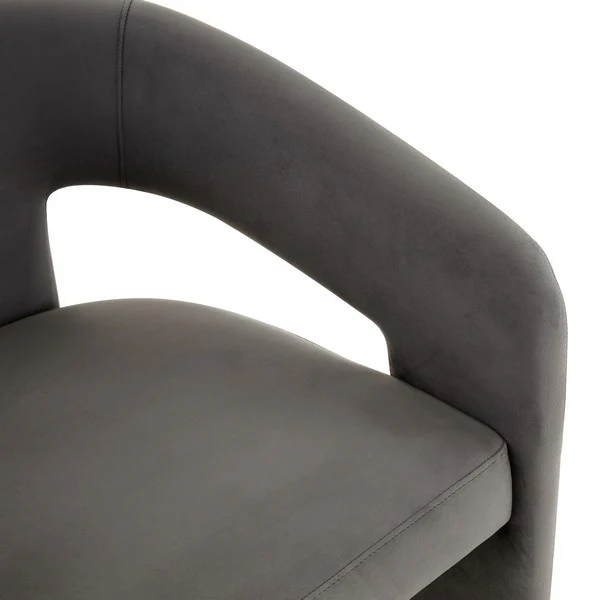 Safavieh Roseanna Modern Accent Chair - Dark Gray - Image 4