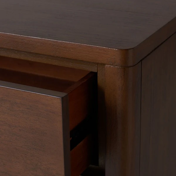 Safavieh Rosey 3 Drawer Wood Nightstand - Brown - Image 5