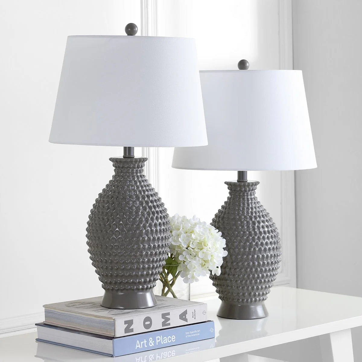 Safavieh Rosten Table Lamp Set Of 2 - Grey - Image 2