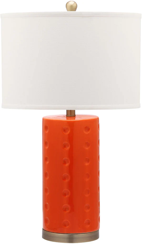 Safavieh Roxanne 26-Inch H Table Lamp Set Of 2 - Orange - Image 3