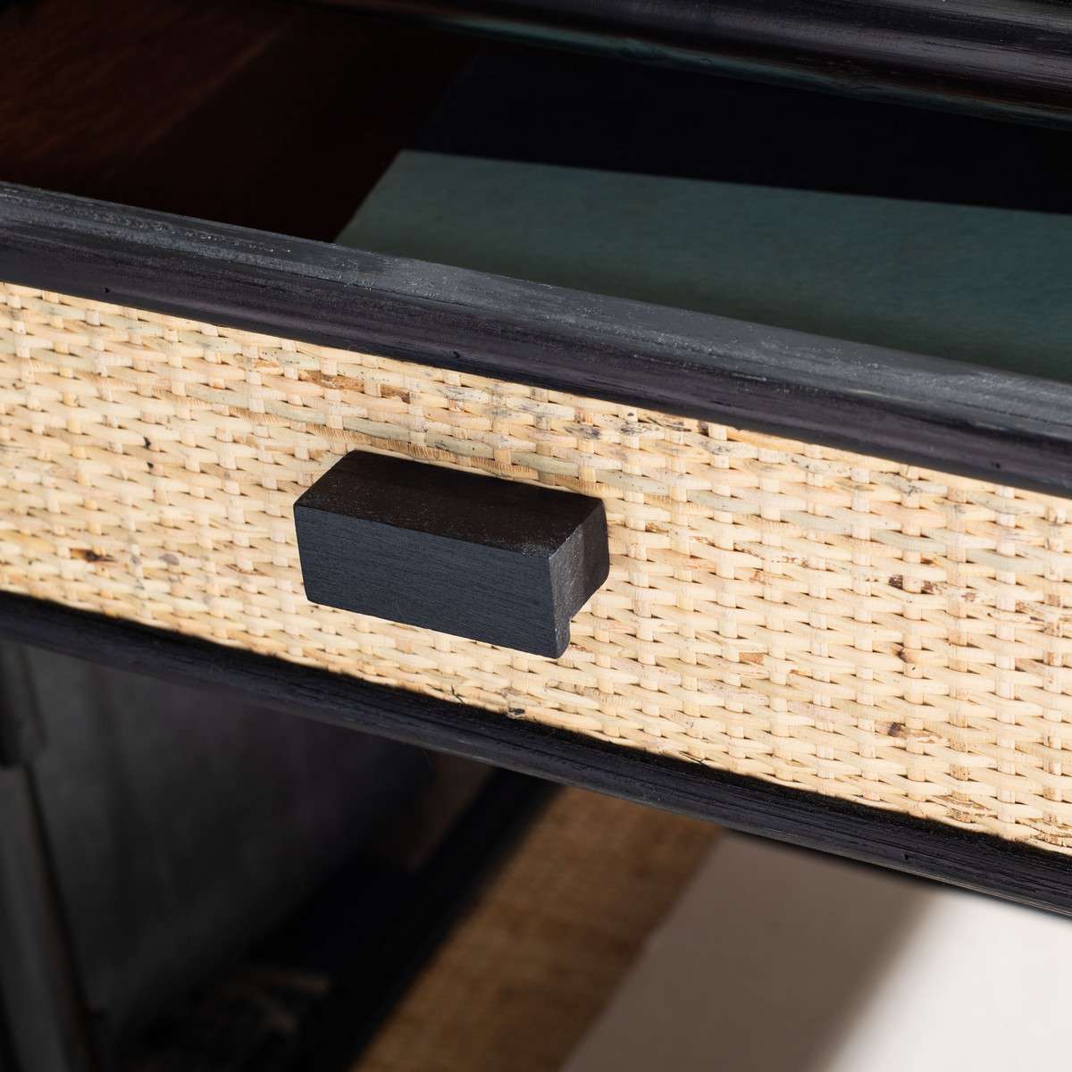 Safavieh Roya 1 Drawer 1 Shelf Nightstand - Black - Image 4