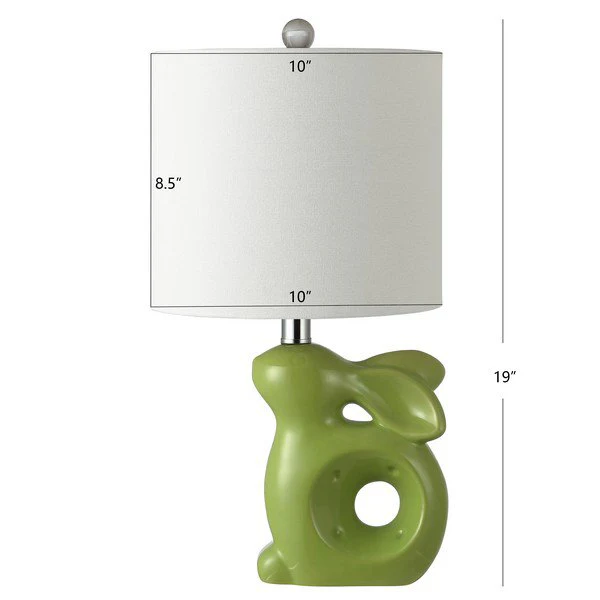 Safavieh Ruby Rabbit Lamp - Green - Image 3