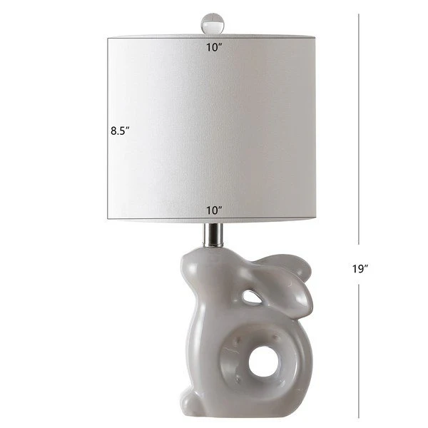 Safavieh Ruby Rabbit Lamp - Grey - Image 3