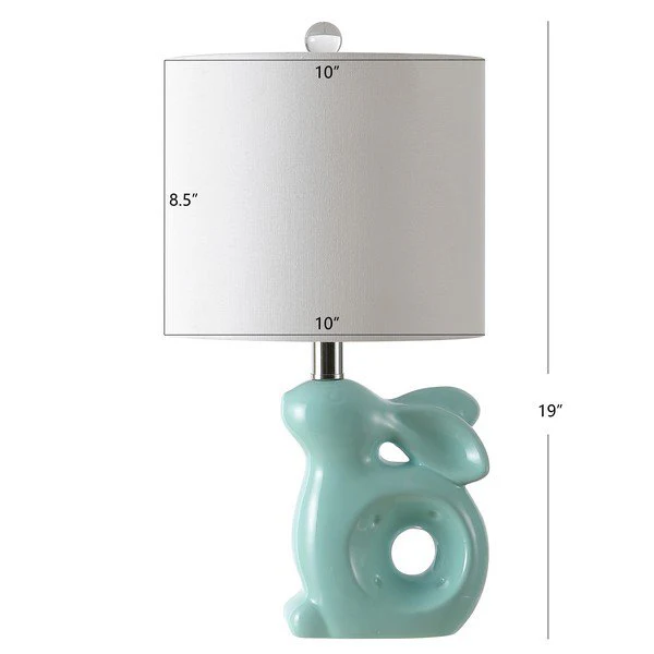 Safavieh Ruby Rabbit Lamp - Seafoam - Image 3