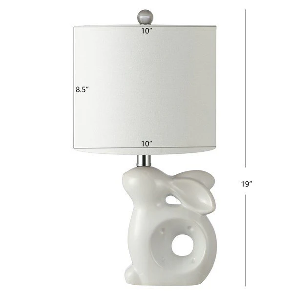 Safavieh Ruby Rabbit Lamp - White - Image 3