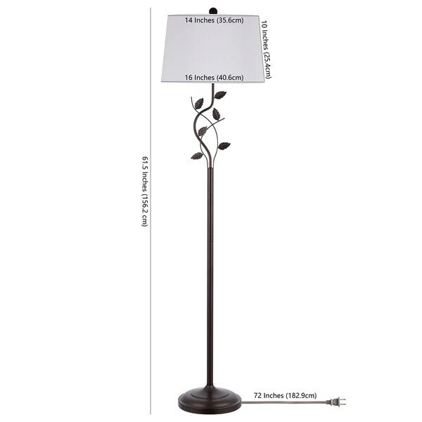 Safavieh Rudy Iron Floor Lamp - Black - Image 3