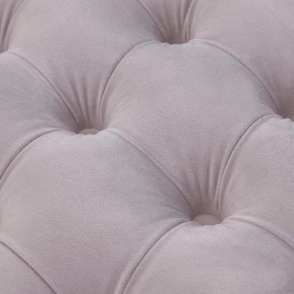 Safavieh Rumi Tufted Velvet Ottoman - Pale Taupe - Image 5