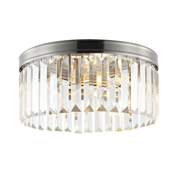 Safavieh Ruslen Flush Mount - Brushed Nickel - Image 2