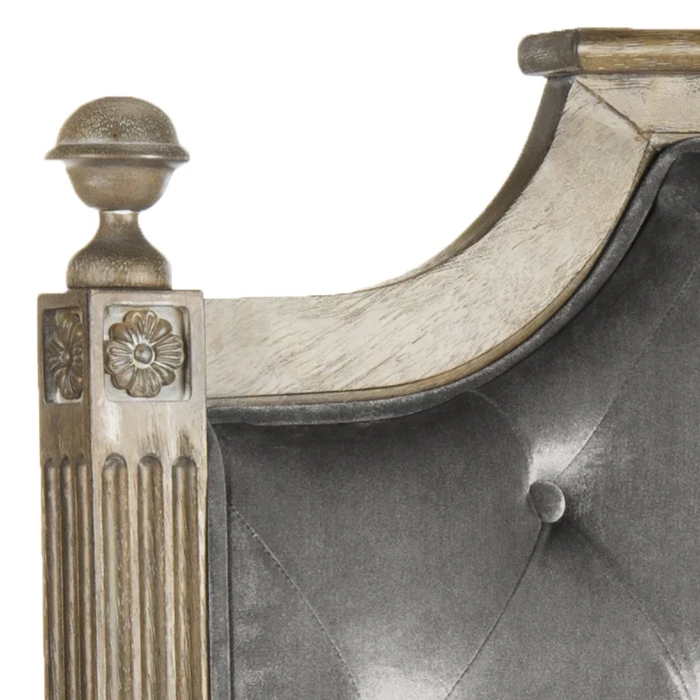 Safavieh Rustic Headboard Full Size - Grey - Image 2