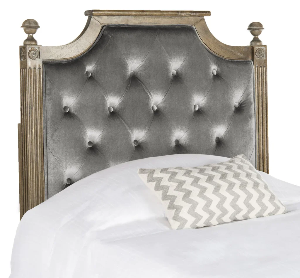 Safavieh Rustic Headboard Twin Size - Grey - Image 3