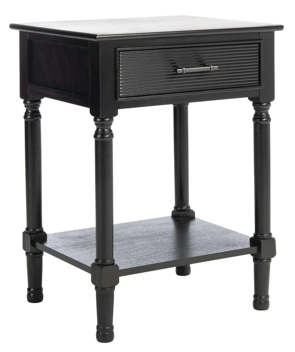 Safavieh Ryder 1Drw Accent Table - Black - Image 3