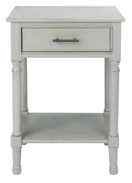 Safavieh Ryder 1Drw Accent Table - Distressed Gray - Image 2