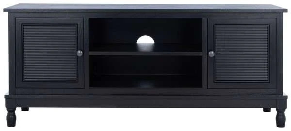 Safavieh Ryder 2 Door 1 Shelf Media Stand - Black - Image 2
