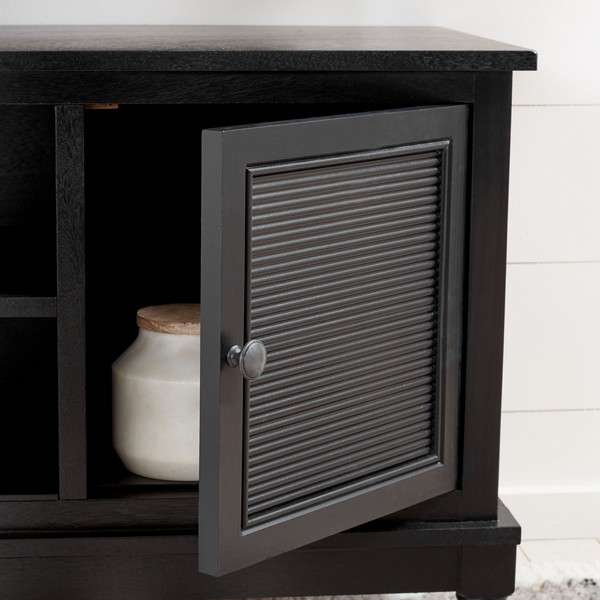 Safavieh Ryder 2 Door 1 Shelf Media Stand - Black - Image 3