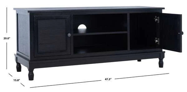 Safavieh Ryder 2 Door 1 Shelf Media Stand - Black - Image 4