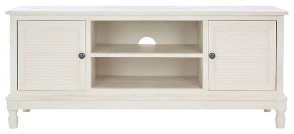 Safavieh Ryder 2 Door 1 Shelf Media Stand - Distressed White - Image 2