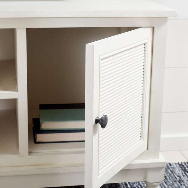 Safavieh Ryder 2 Door 1 Shelf Media Stand - Distressed White - Image 3
