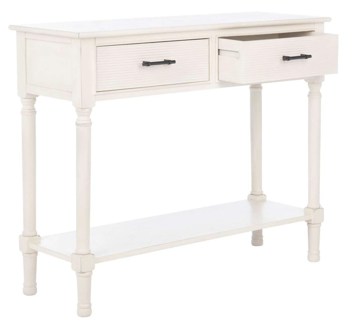 Safavieh Ryder 2Drw Console Table - Distressed White - Image 3