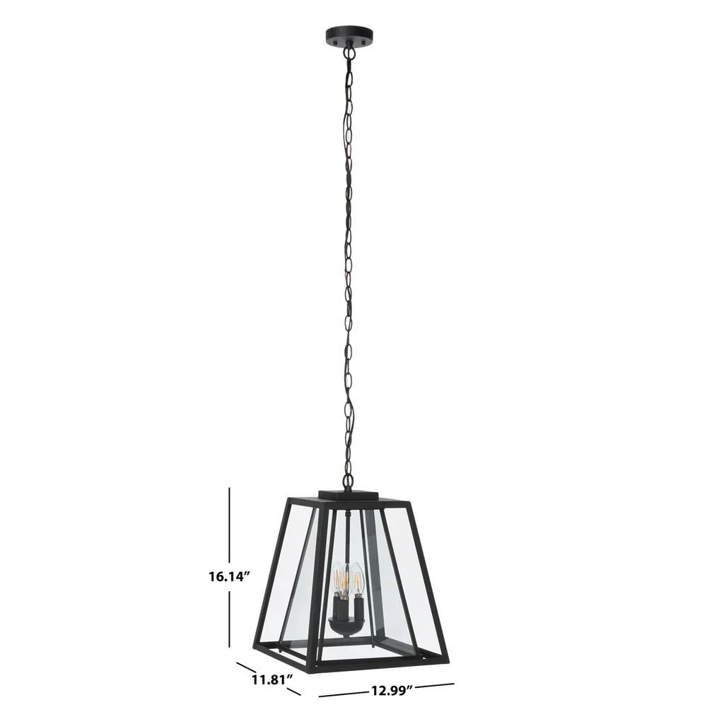 Safavieh Rydler Outdoor Pendant - Black - Image 4