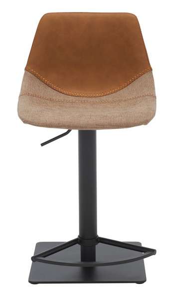 Safavieh Rylen Gas Lift Bar Stool - Cognac - Image 2