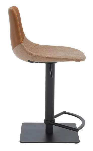 Safavieh Rylen Gas Lift Bar Stool - Cognac - Image 3