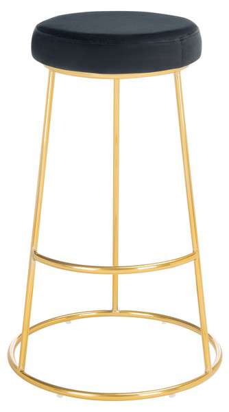 Safavieh Sabina Round Bar Stool - Black - Image 2