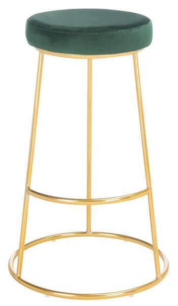 Safavieh Sabina Round Bar Stool - Malachite Green - Image 2