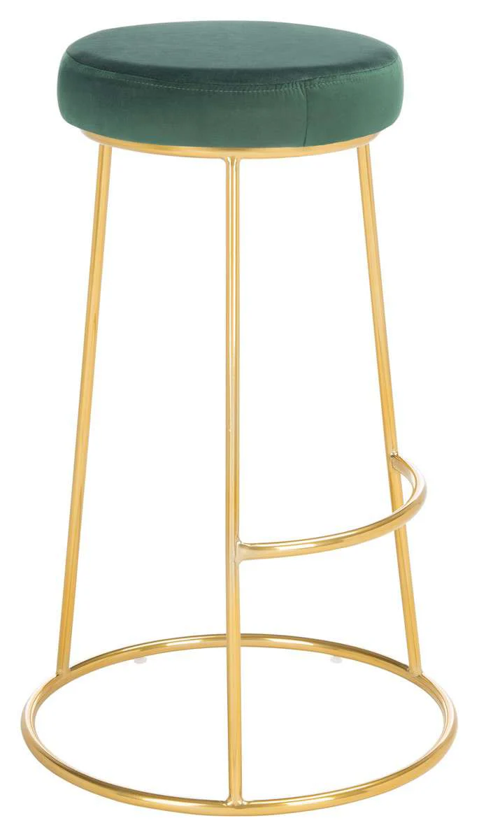 Safavieh Sabina Round Bar Stool - Malachite Green - Image 3