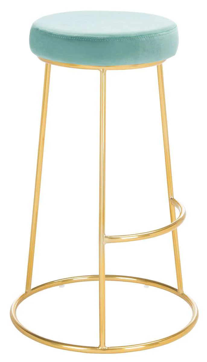 Safavieh Sabina Round Bar Stool - Seafoam - Image 3