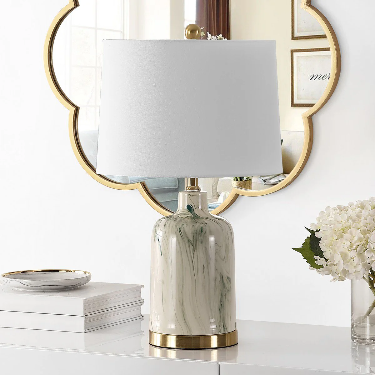 Safavieh Sage Ceramic Table Lamp - Green - Image 3