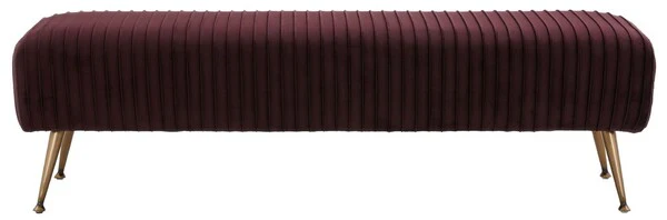 Safavieh Salome Bench - Cabernet - Image 2