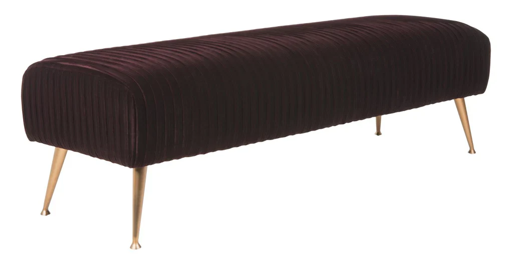 Safavieh Salome Bench - Cabernet - Image 3