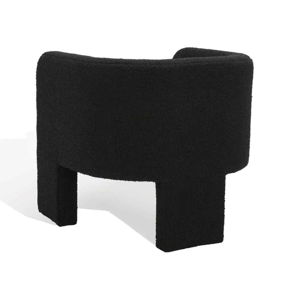 Safavieh Sammie 3 Leg Accent Chair - Black - Image 8
