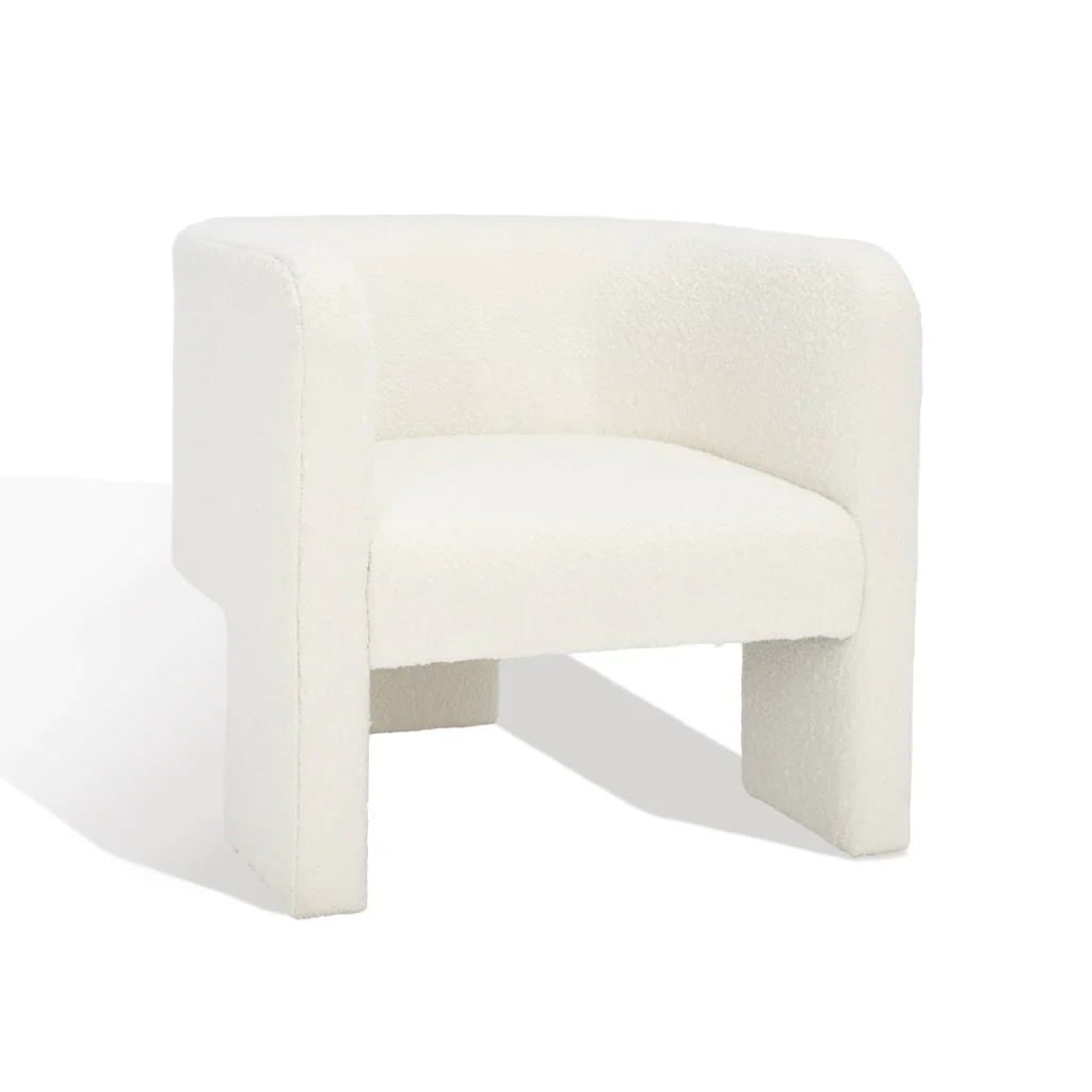 Safavieh Sammie 3 Leg Accent Chair - Ivory - Image 6