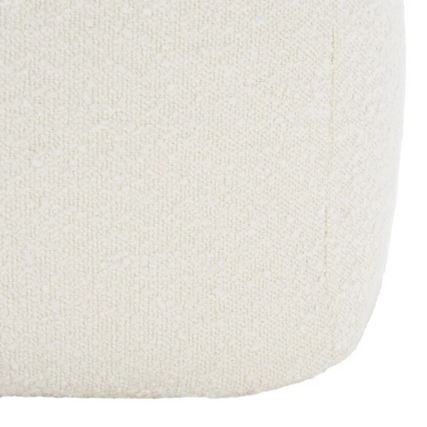Safavieh Samuels Boucle Pouf - Ivory - Image 5