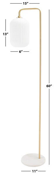 Safavieh Santina Floor Lamp - Gold - Image 3