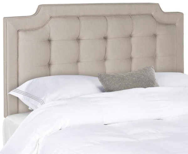 Safavieh Sapphire Headboard King Size - Taupe - Image 2