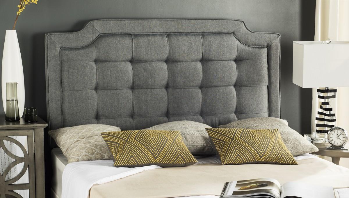 Safavieh Sapphire Headboard Twin Size - Grey - Image 3
